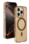 Joko iPhone 16 Pro Max Gleam PC Sert Magsafe Kılıf - Şeffaf-Gold resmi