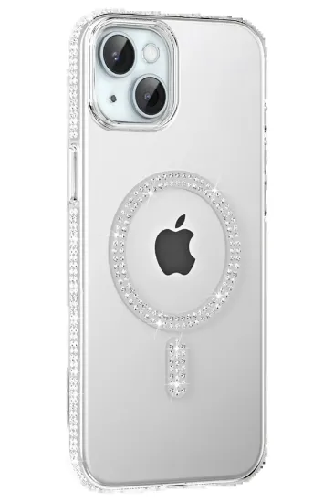 Joko Apple iPhone 15 Move Taşlı Magsafe Kapak - Natural Grey resmi