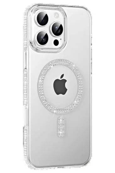 Joko Apple iPhone 16 Pro Max Move Taşlı Magsafe Kapak - Natural Grey resmi