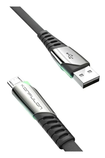 Konfulon DC16 Micro USB Kablo 1M 2.4A - Siyah resmi