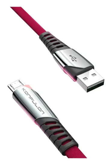 Konfulon DC16 Micro USB Kablo 1M 2.4A - Kırmızı resmi