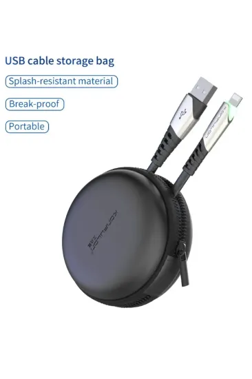 Konfulon DC17 Lightning Kablo iphone Uyumlu 1M 2.4A - Kırmızı resmi