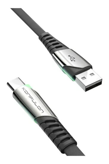 Konfulon DC18 Type-C Kablo 1M 5A - Siyah resmi