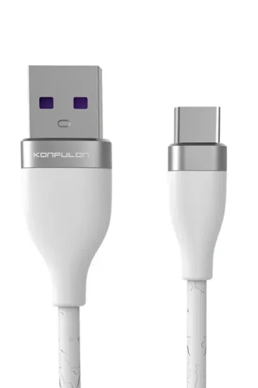 Konfulon S84 Seramik Uçlu Type-C 1M 3.1A - Beyaz resmi