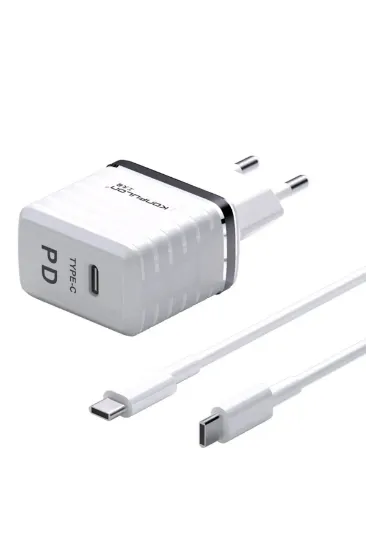 Konfulon C32D 20W PD Şarj Cihazı + DC15 1M 20W 5A Type-C to Type-C Kablolu Şarj Cihazı resmi