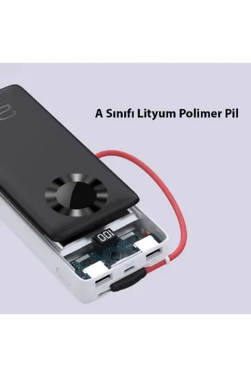 Konfulon J08 Powerbank 20.000 mAh - Beyaz resmi