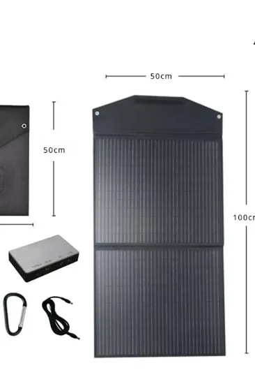 Konfulon SH-04 100W Hızlı Şarj Taşınabilir Güneş Enerji Paneli Şarj İstasyonu - Siyah resmi