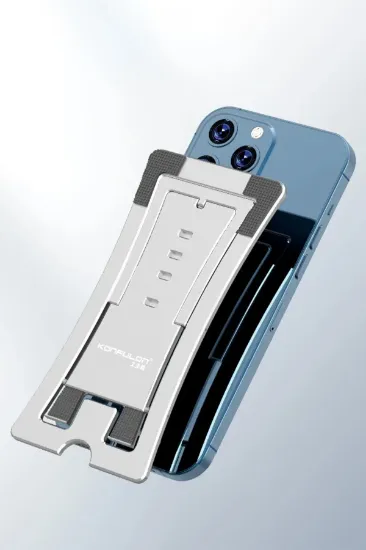 Konfulon CM23 Ayarlanabilir Katlanabilir Masaüstü Telefon Tutucu - Gümüş resmi