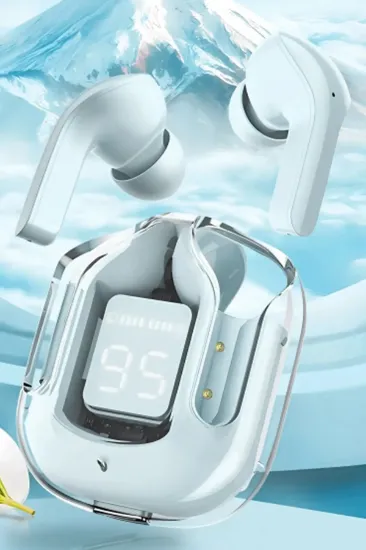 Konfulon GT13 Dijital Şarj Göstergeli Kablosuz Airpods Kulaklık - Beyaz resmi