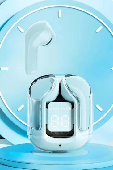 Konfulon GT13 Dijital Şarj Göstergeli Kablosuz Airpods Kulaklık - Beyaz resmi