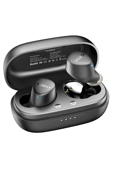 Tozo Agile Dots Ultra Hafif Bluetooth 5.3 Kablosuz TWS Airpods Kulaklık - Siyah resmi
