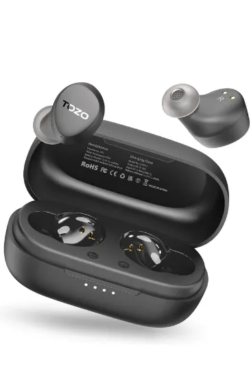 Tozo Agile Dots Ultra Hafif Bluetooth 5.3 Kablosuz TWS Airpods Kulaklık - Siyah resmi