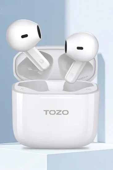 Tozo A3 Çağrı Gürültü Engelleyici Özellikli Ultra Hafif Bluetooth 5.3 Kablosuz TWS Airpods Kulaklık - Beyaz resmi