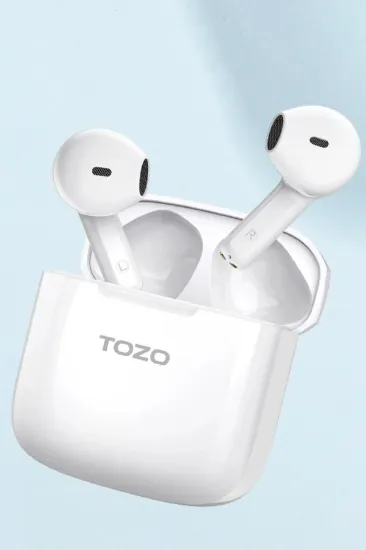 Tozo A3 Çağrı Gürültü Engelleyici Özellikli Ultra Hafif Bluetooth 5.3 Kablosuz TWS Airpods Kulaklık - Beyaz resmi