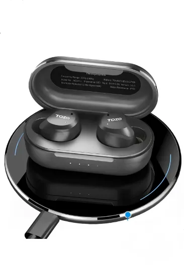 Tozo NC9 Pro Aktif Gürültü Engelleyici Özellikli Bluetooth 5.3 Kablosuz TWS Airpods Kulaklık - Siyah resmi