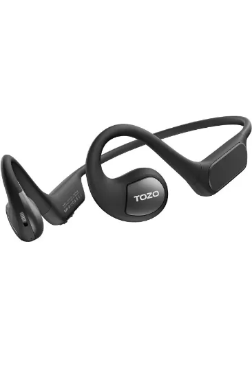 Tozo OpenReal IPX8 Su Geçirmez 16.2mm Dinamik Sürücü Bluetooth 5.3 Kablosuz TWS Airpods Kulaklık - Siyah resmi