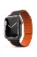 Movenchy Apple Watch 42mm MO-WB1 Çift Renk Mıknatıslı Silikon Kordon - Siyah-Turuncu resmi