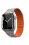 Movenchy Apple Watch 42mm MO-WB1 Çift Renk Mıknatıslı Silikon Kordon - Gri-Turuncu resmi