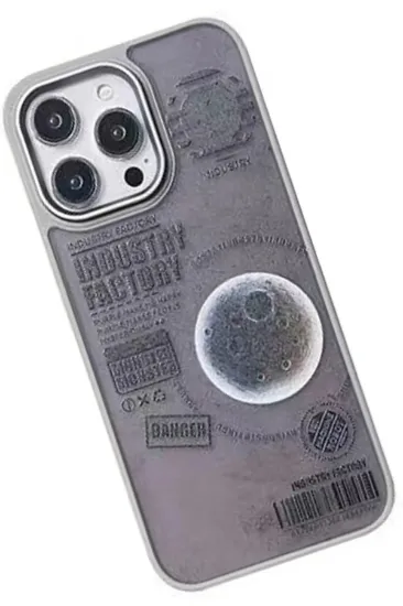 Movenchy iPhone 15 Pro Max Terra Desenli Kapak - Siyah - 2 resmi