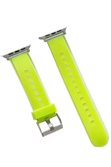 Movenchy Watch 45mm Jelly Silikon Kordon - Yeşil resmi
