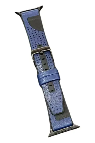 Movenchy Watch 45mm Buff Deri Kordon - Lacivert resmi