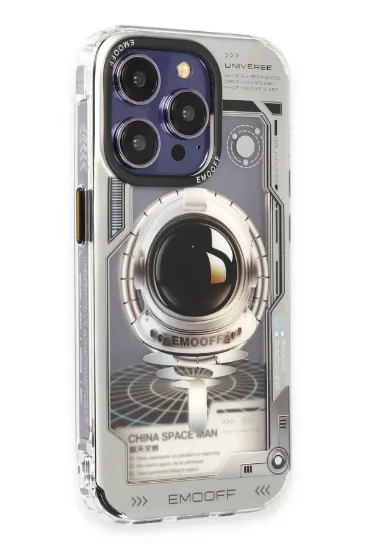 Keep Off iPhone 14 Pro Max Kılıf Clone Space Magsafe Kapak - Clone - 4 resmi
