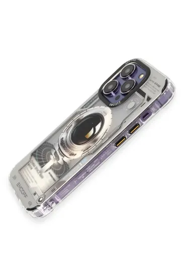 Keep Off iPhone 14 Pro Max Kılıf Clone Space Magsafe Kapak - Clone - 4 resmi