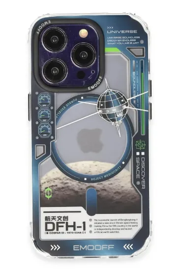 Keep Off iPhone 14 Pro Max Kılıf Clone Space Magsafe Kapak - Clone - 5 resmi