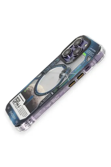 Keep Off iPhone 14 Pro Max Kılıf Clone Space Magsafe Kapak - Clone - 5 resmi