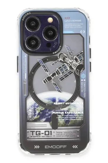 Keep Off iPhone 14 Pro Max Kılıf Clone Space Magsafe Kapak - Clone - 6 resmi