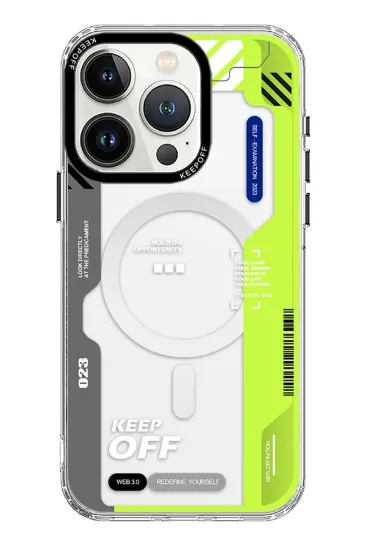 Keep Off iPhone 15 Pro Imagination Of Time Magsafe Kapak - Change Myself resmi