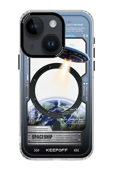 Keep Off iPhone 15 Aerospace Magsafe Kapak - Aircraft resmi