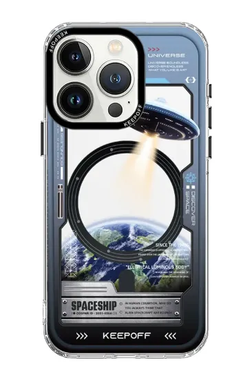 Keep Off iPhone 15 Pro Aerospace Magsafe Kapak - Aircraft resmi