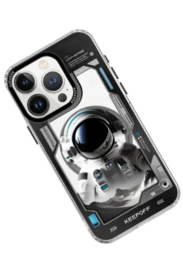 Keep Off iPhone 15 Pro Aerospace Magsafe Kapak - Spaceman resmi