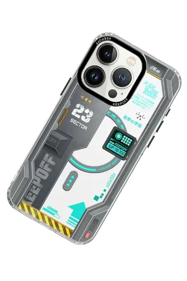 Keep Off iPhone 15 Pro Max Future Armor Magsafe Kapak - Advance Attack resmi