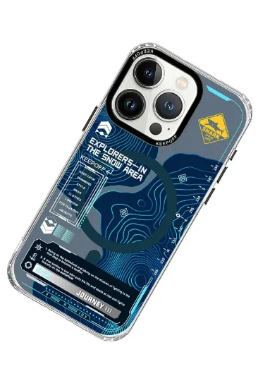 Keep Off iPhone 15 Pro Map Magsafe Kapak - Island resmi