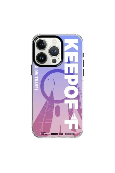 Keep Off iPhone 15 Pro Summer Travel Magsafe Kapak - Quiet Wandering resmi