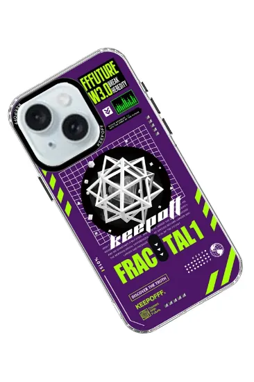 Keep Off iPhone 15 Parallel Space Time Magsafe Kapak - Heart of Atom resmi
