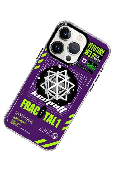 Keep Off iPhone 15 Pro Parallel Space Time Magsafe Kapak - Heart of Atom resmi