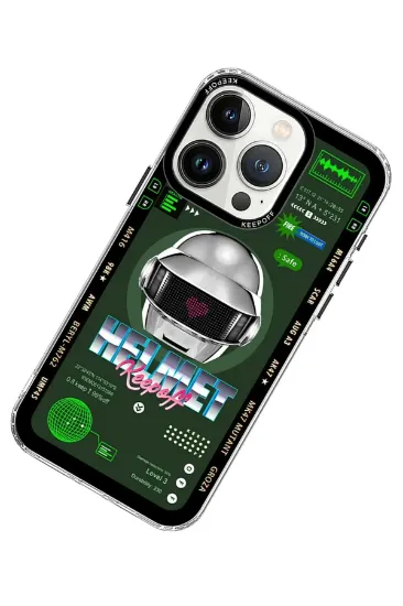 Keep Off iPhone 15 Pro Max Parallel Space Time Magsafe Kapak - Metal Confession resmi