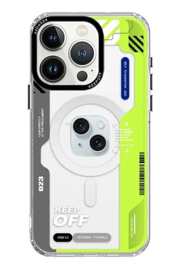 Keep Off iPhone 15 Imagination Of Time Magsafe Kapak - Change Myself resmi