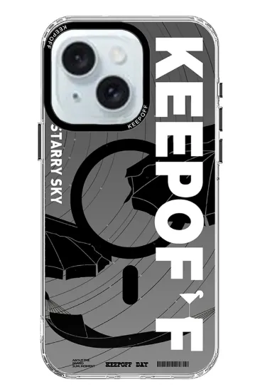 Keep Off iPhone 15 Summer Travel Magsafe Kapak - Starry Night resmi