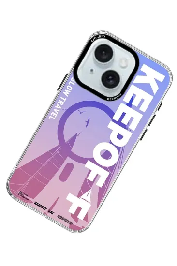 Keep Off iPhone 15 Summer Travel Magsafe Kapak - Quiet Wandering resmi
