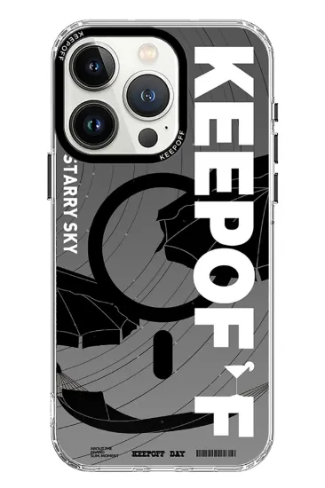 Keep Off iPhone 15 Pro Max Summer Travel Magsafe Kapak - Starry Night resmi