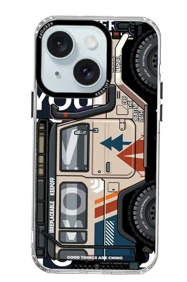 Keep Off iPhone 15 Cross Country Travel Magsafe Kapak - Jungle resmi
