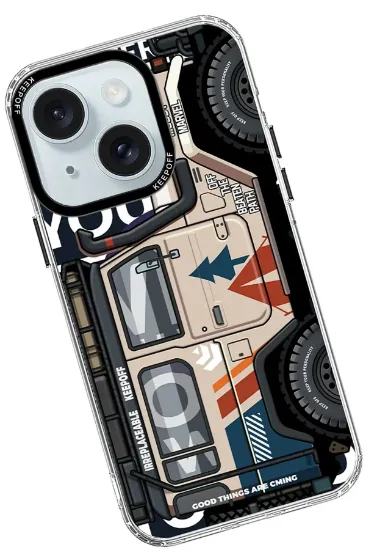 Keep Off iPhone 15 Cross Country Travel Magsafe Kapak - Jungle resmi