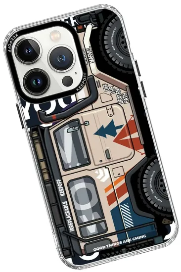 Keep Off iPhone 15 Pro Max Cross Country Travel Magsafe Kapak - Jungle resmi