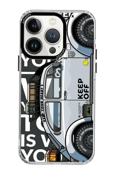 Keep Off iPhone 15 Pro Max Cross Country Travel Magsafe Kapak - Highway resmi