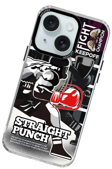 Keep Off iPhone 15 Arena Fighting Magsafe Kapak - Duel resmi