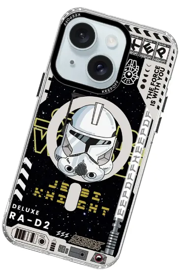 Keep Off iPhone 15 DNA Magsafe Kapak - Jedi Knight resmi